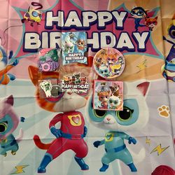 Super kitties birthday party decorations supplies.