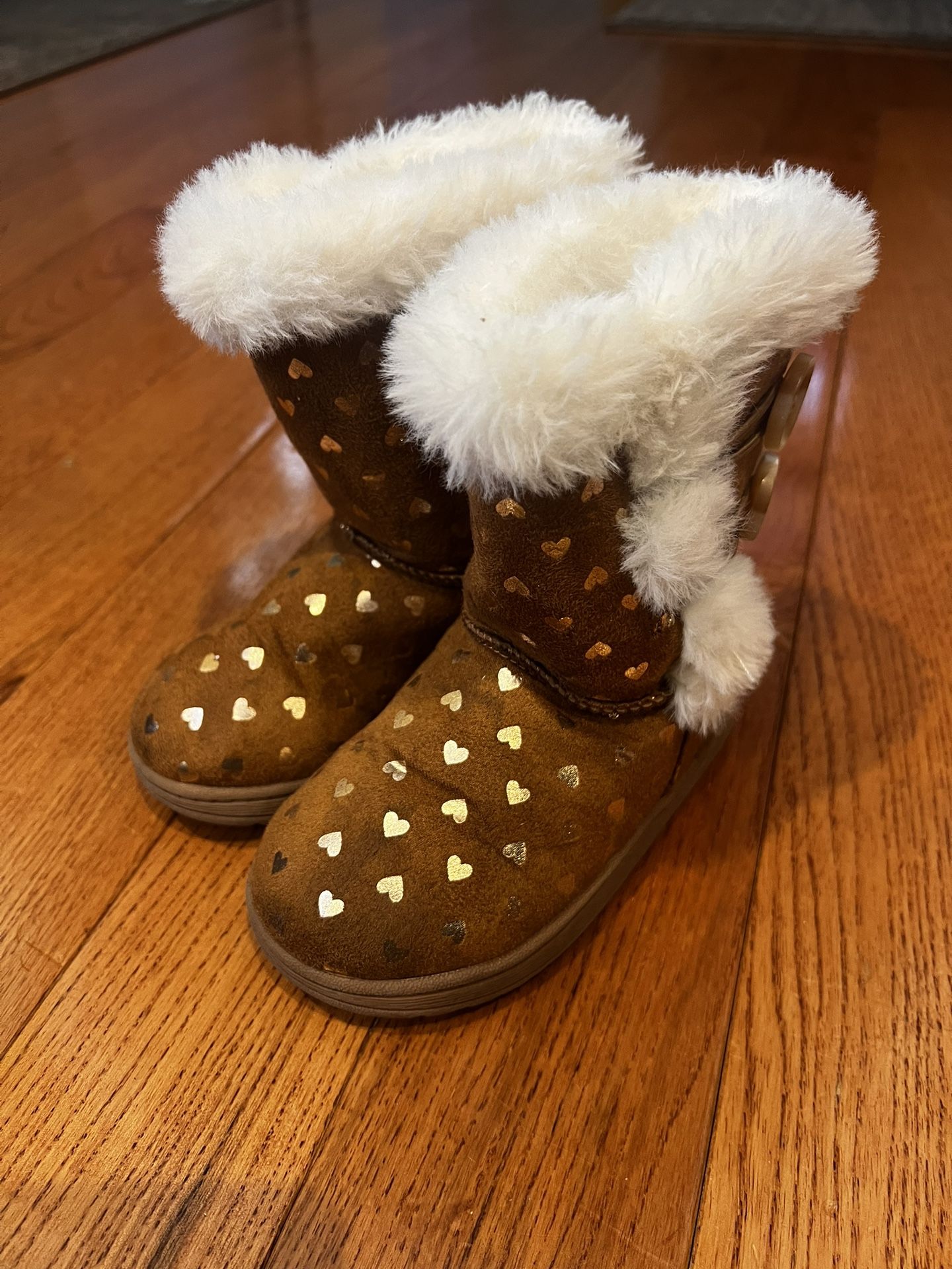 Jumping Beans Fur Lined Suede Boots. Size 7