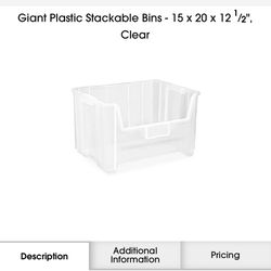 Unlike Giant Stackable Bins