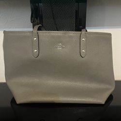 Grey coach purse