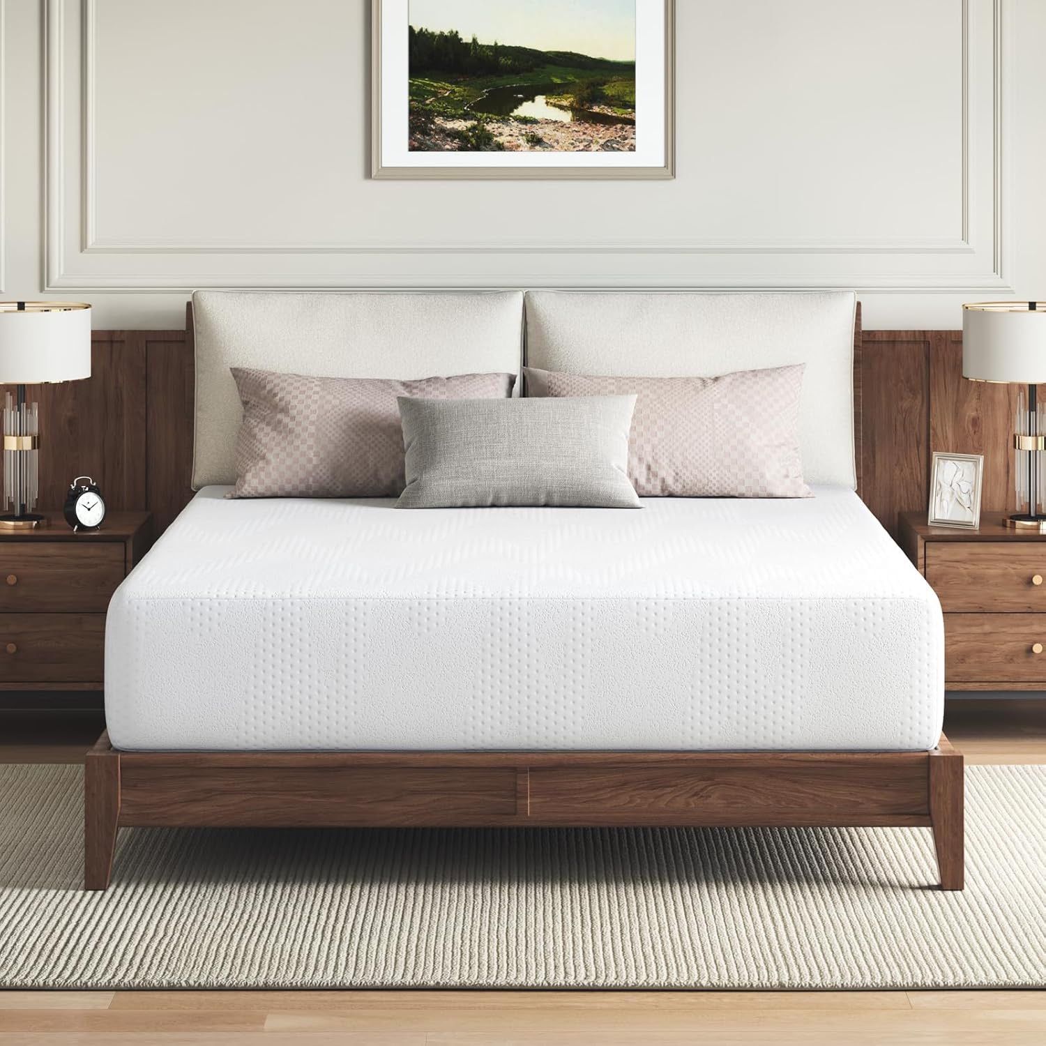 New Premium Novilla 14 inch Queen Size Memory Foam Mattress Gel Memory Foam Mattress for Nighttime Sleep and Pressure Relief CertiPUR US Certified