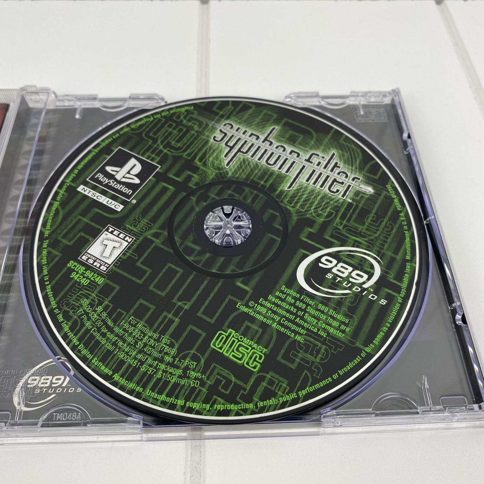 Syphon Filter (Playstation 1 PS1) Complete CIB! Black Label Disc Near Mint  Works 711719424024