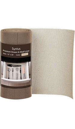 New Syntus 12"x20' Brown Drawer/Cabinet Non Slip Liners