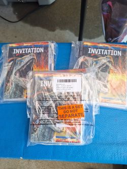 Jurassic World Party Invitations