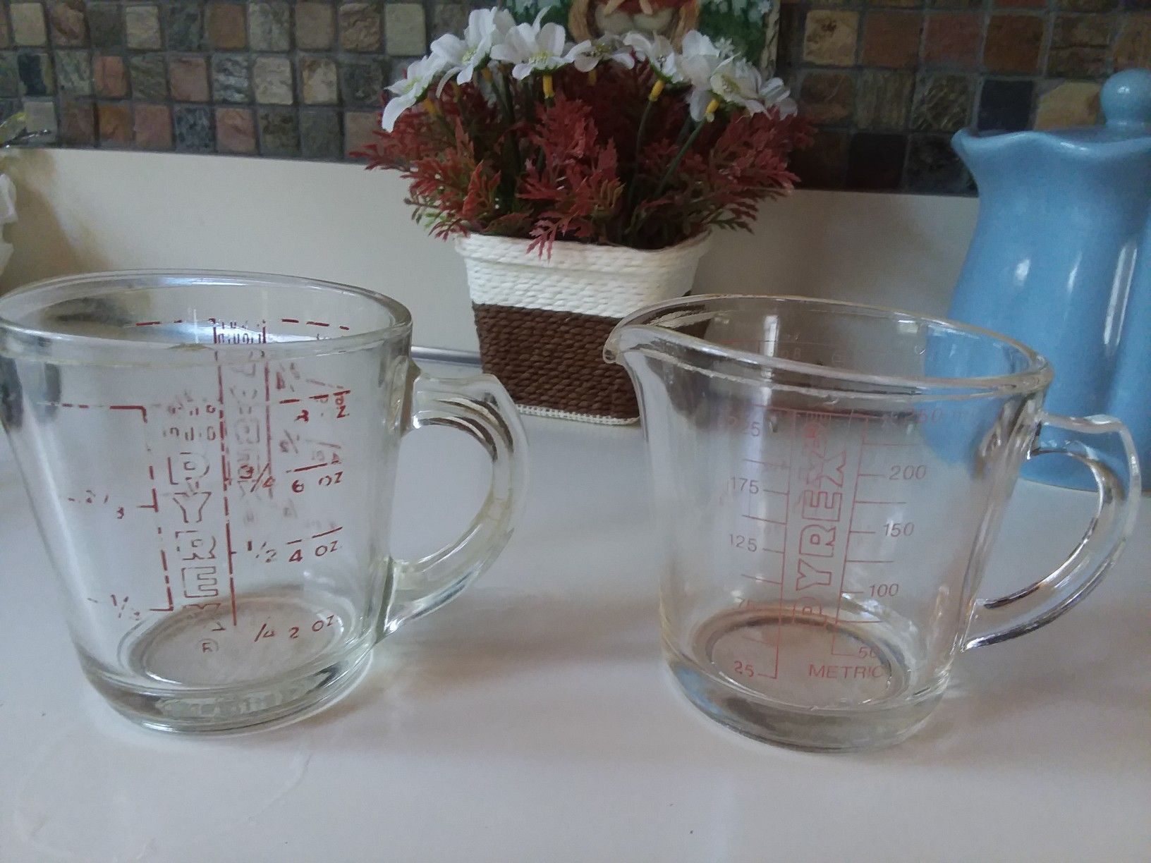 Pair of Vintage PYREX 1 cup Measuring Cup