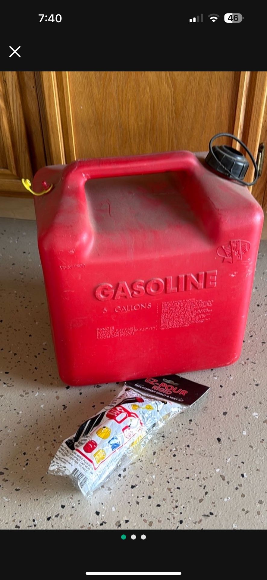 Gas Container And New Spout