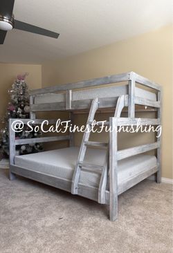 Twin full bunn bunk bed and mattress