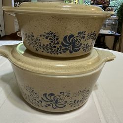 Vintage Pyrex Homestead Casserole Dishes