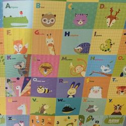 Soft Baby Play mat, Reversible Foam Floor mat, 6.5 ft x 4.5 ft, 