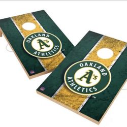 A’s corn hole Set