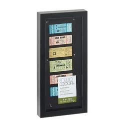 6" x 14" Black Panel Shadow Box by Studio Décor