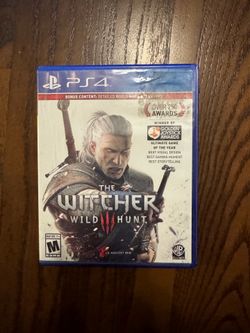 The Witcher Wild Hunt PS4 Game Disc