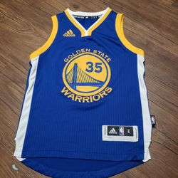 Adidas Warriors Kevin Durant Youth Small Jersey