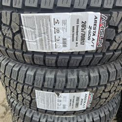 265-70-17 !!! ARISUN A/T !!! $480 LAS 4 LLANTAS MONTADAS Y BALANCEO INCLUIDO 👌 