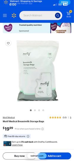 Motif Milk Storage Bags