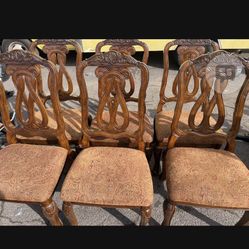 Oak  Six Chairs And Free Delivery Up 30 Mile From Shea &101 