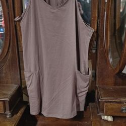 oversized tank with shorts under it