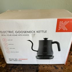 Koios Gooseneck Electric Kettle with Temperature Control - New