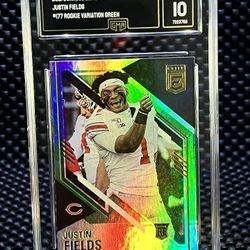 🎯2021 Justin Fields ROOKIE GREEN Variation!! 🎯