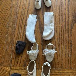 Doll Shoes 25.00 And Socks