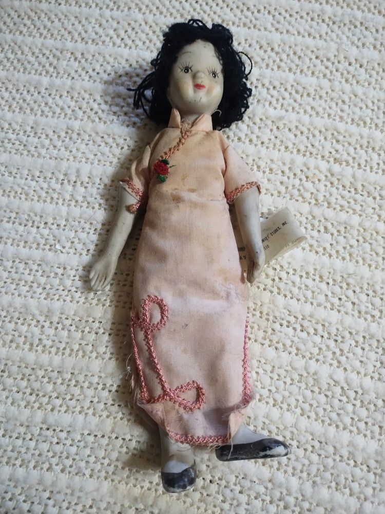 Vintage Porcelain Doll Distributed By FedMart  