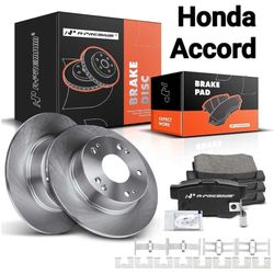 Rear Disc Brake Rotors Kit honda accord Acura and Honda - TSX 2004-2008, Accord 2003-2007