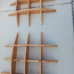 2 Wall Hanging Shelves