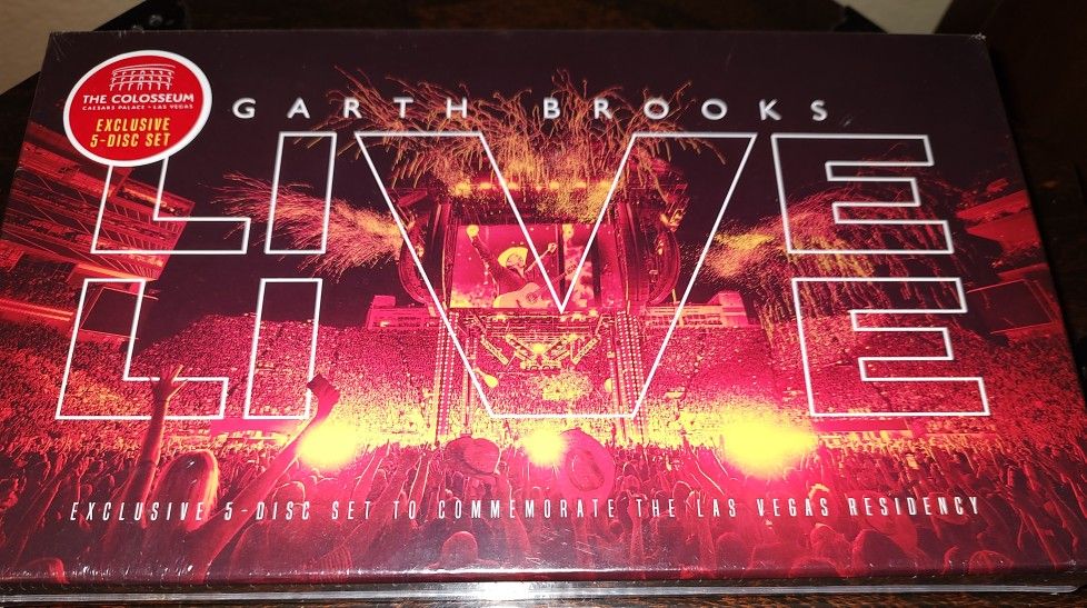 NEW, NEVER OPENED, Exclusive 5-Disc Set Commemorating Garth Brooks Las Vegas Residency