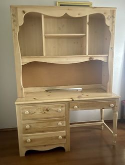 Escritorio De Nina De Madera 2 Piezas