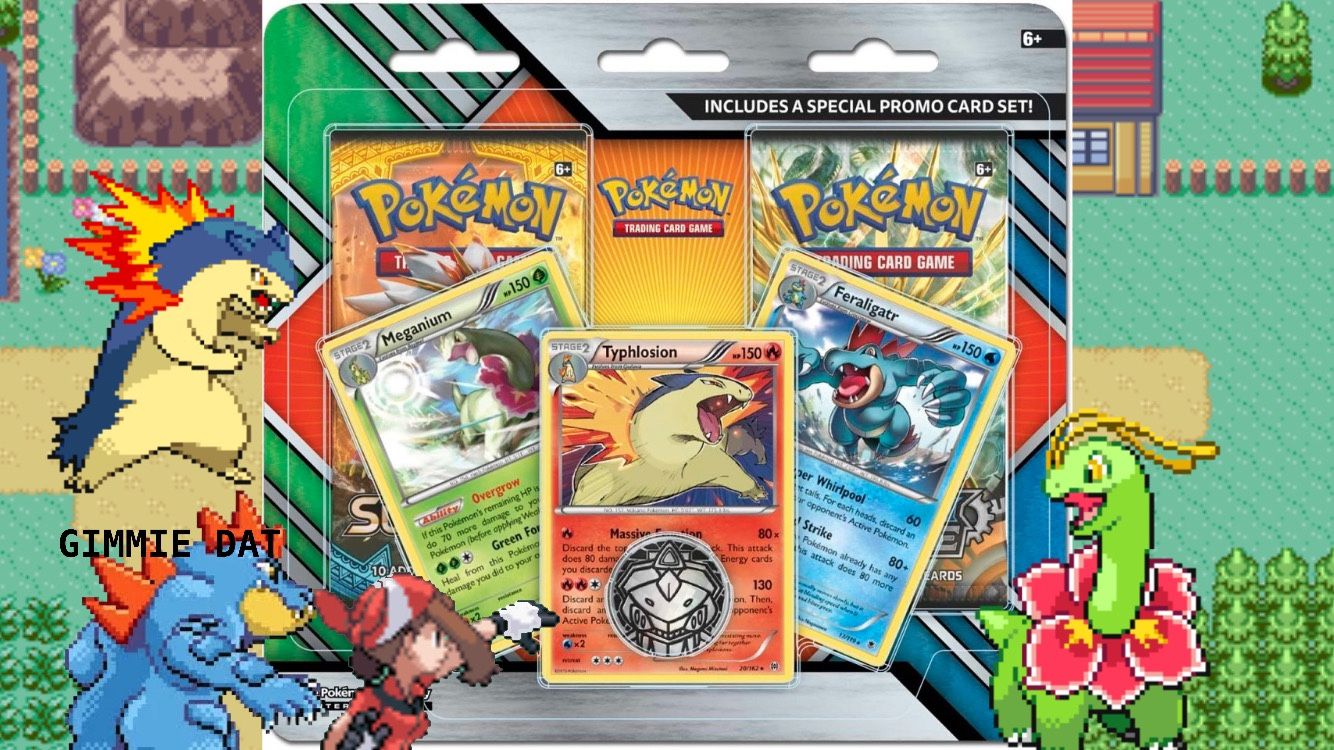 Pokmon TCG 2 pack BLISTER Meganium Typhlosion and Feraligatr Cards 2 Booster Pokmon TCG 2 pack BLISTER Meganium Typhlosion and Feraligatr Cards 2 Booster