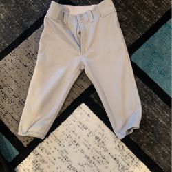 Mizuno Grey Youth Short Baseball Pants Size YXL