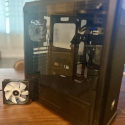 Cougar MX330-G MX330 Mid Tower Case with Full Tempered Glass Window 