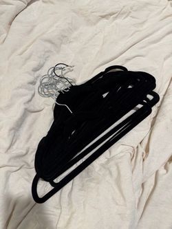 Black velvet hangers