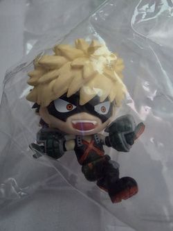 Katsuki Bakugo miniature figurine from the anime series My Hero Academia.