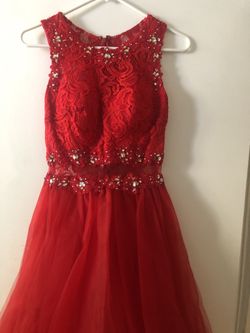 Prom/ Quincenera Dress Red Size 2 Small