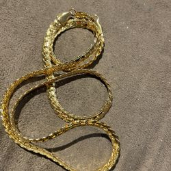Cuban 18 gfe chain 22”