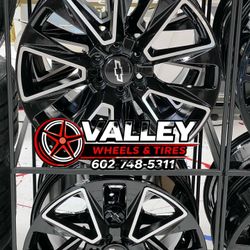 6x139mm Black Machined  Chevy