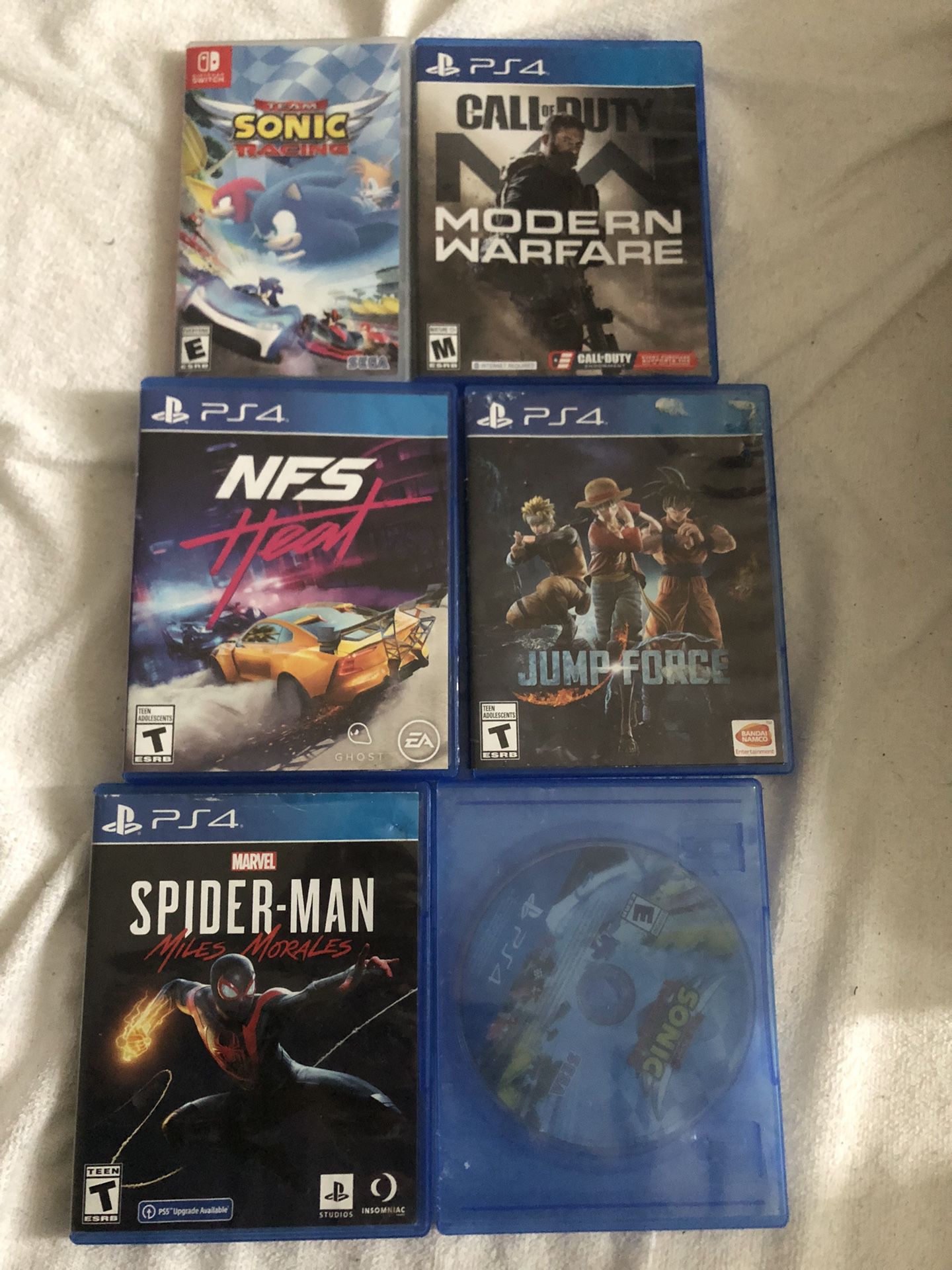 Ps4 And Nintendo Games 