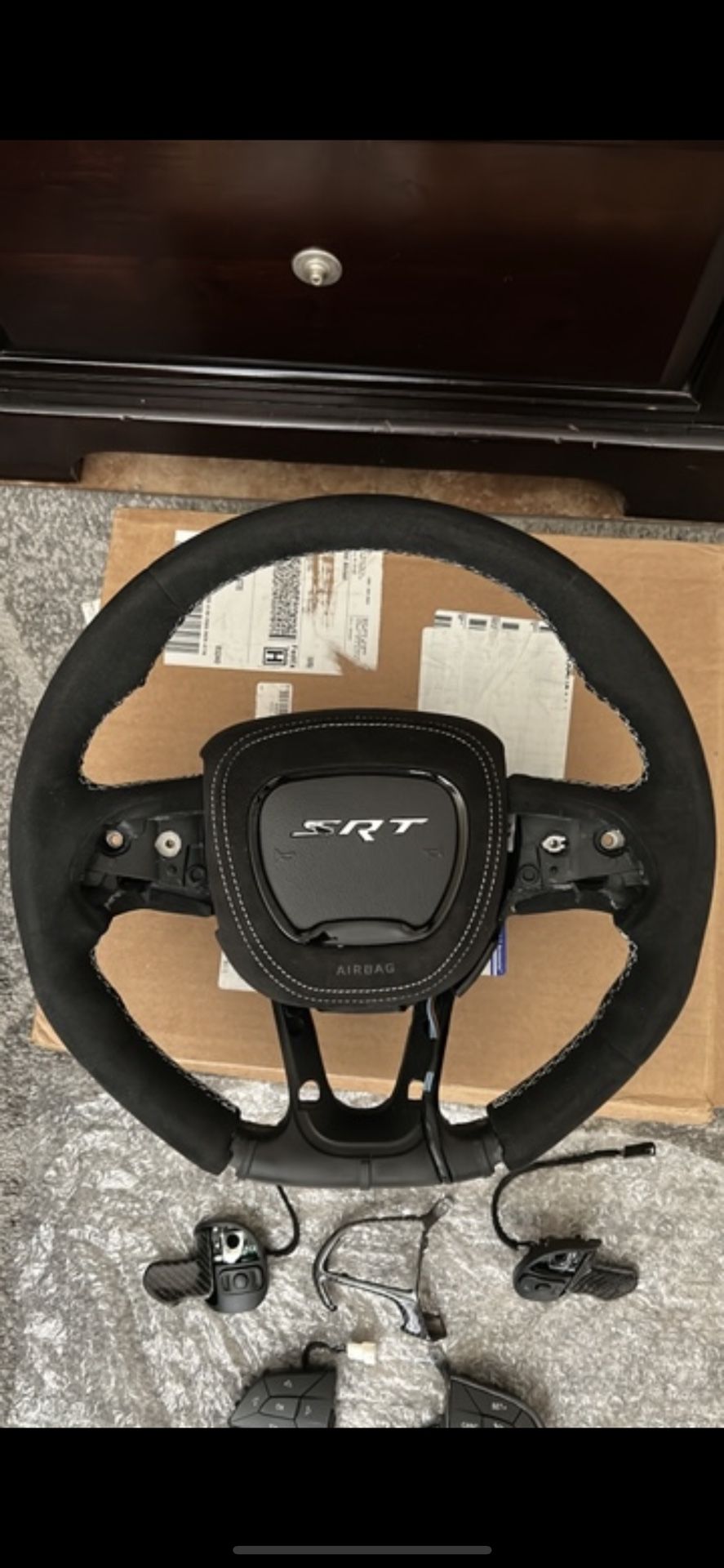 Brand New SRT Suede/Carbon Fiber Steering Wheel