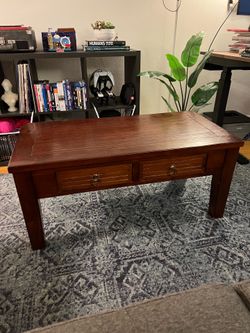 Brown Wood Coffee Table
