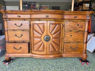 Dresser with mirror