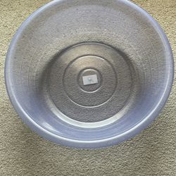 Round tub / wash basin / 50 x 17 cm - transparent Plastic