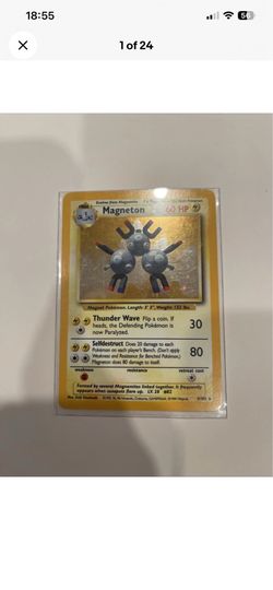 Pokémon TCG Magneton Base Set 9/102 Holo Unlimited Holo Rare
