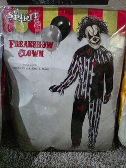 Adult medium Spirit Freakshow Clown Halloween Costume