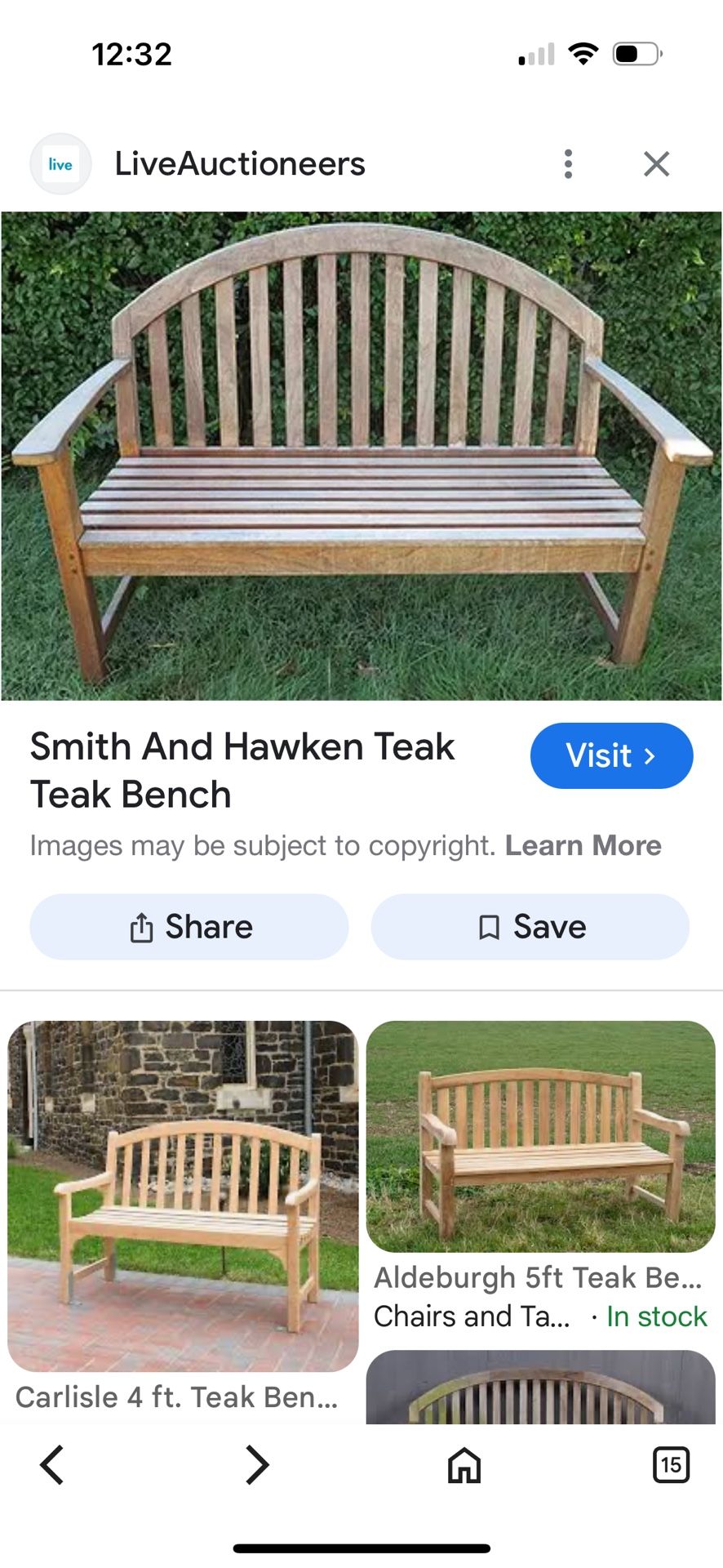 Teak Bench