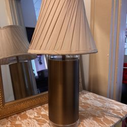 Gold Cylinder Table Lamp 