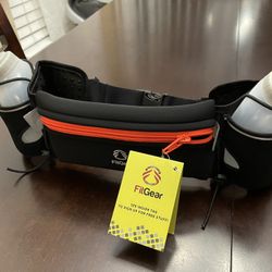FitGear Running Walking Hydration Belt. New With Tags