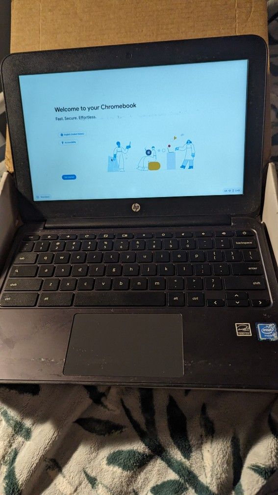 Black HP Chromebook 11 G5 