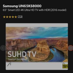 Samsung 65" TV..