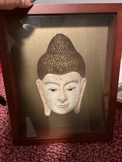 Buddha face shadow box frame